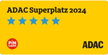 ADAC Superplatz 2024 Auszeichnung mit 5 Sternen.